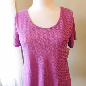 LulaRoe - Purple Classic T - BNWT - XL